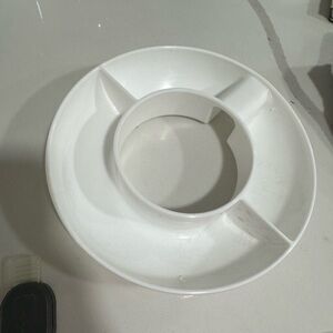 Round White Serving Topper for Stanley cups with Dividers